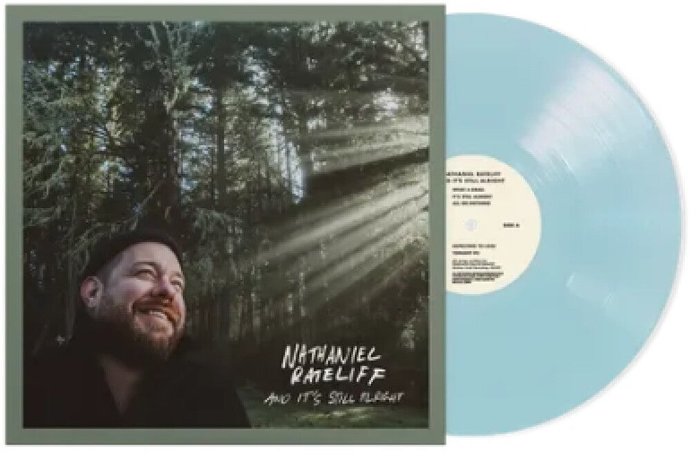 the album cover for Nathaniel Rateliff - And It's Still Alright [Indie Exclusive Light Blue LP]