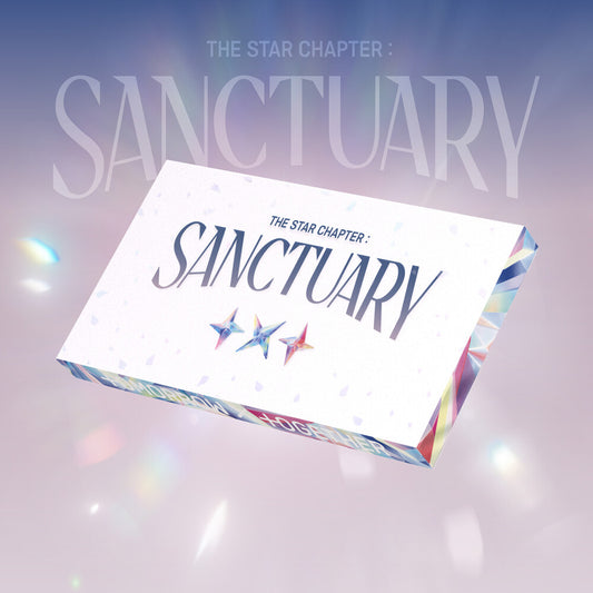 the album cover for TOMORROW X TOGETHER - Star Chapter: Sanctuary (ANGEL Ver.)