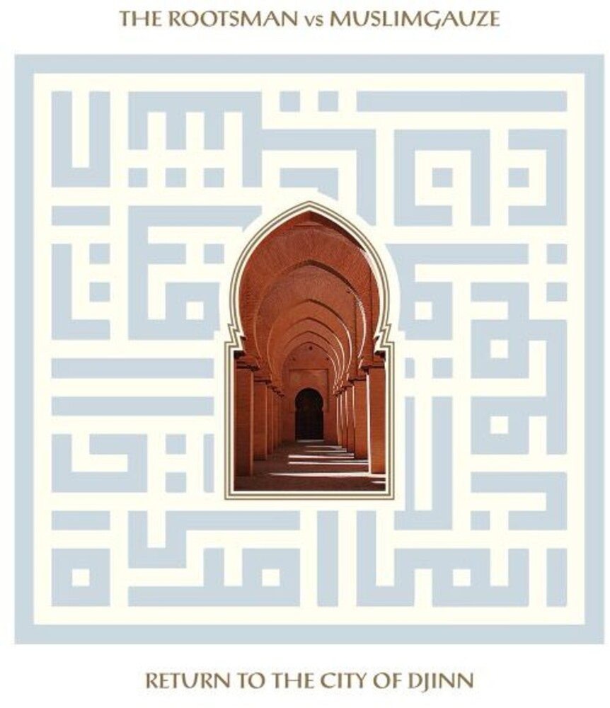 the album cover for Rootsman Vs Muslimgauze - Return To The City Of Djinn