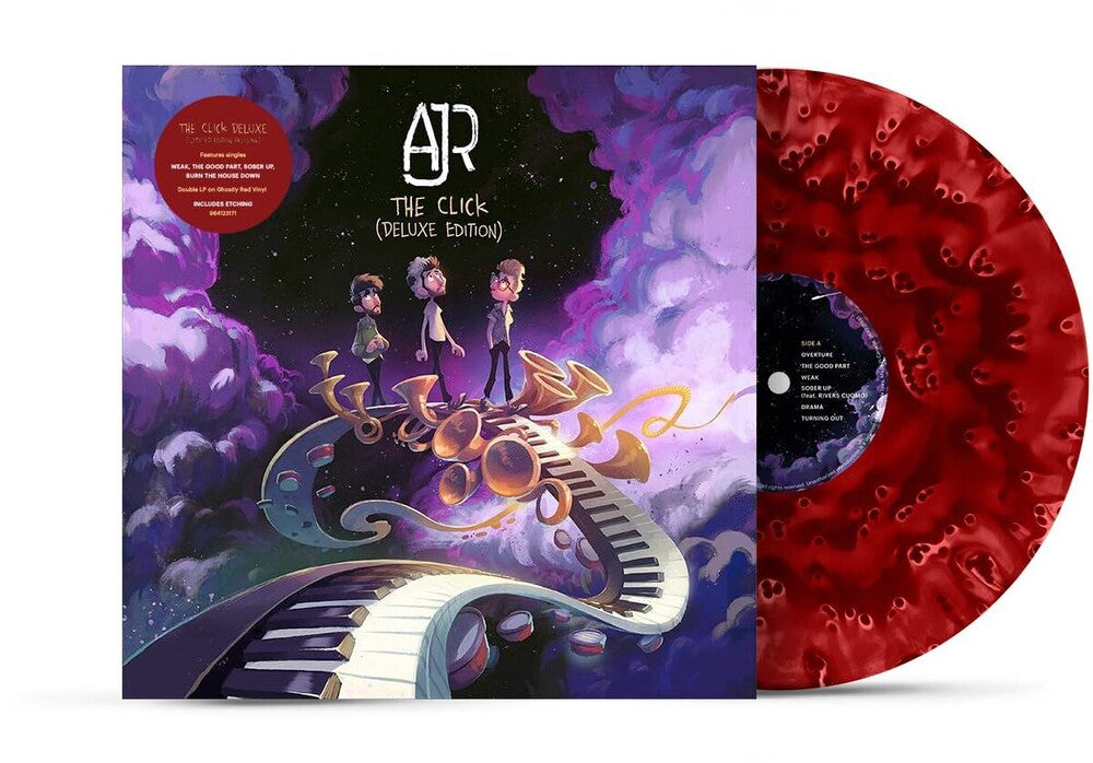 the album cover for AJR - The Click [Colored Vinyl] [Deluxe] [Red]
