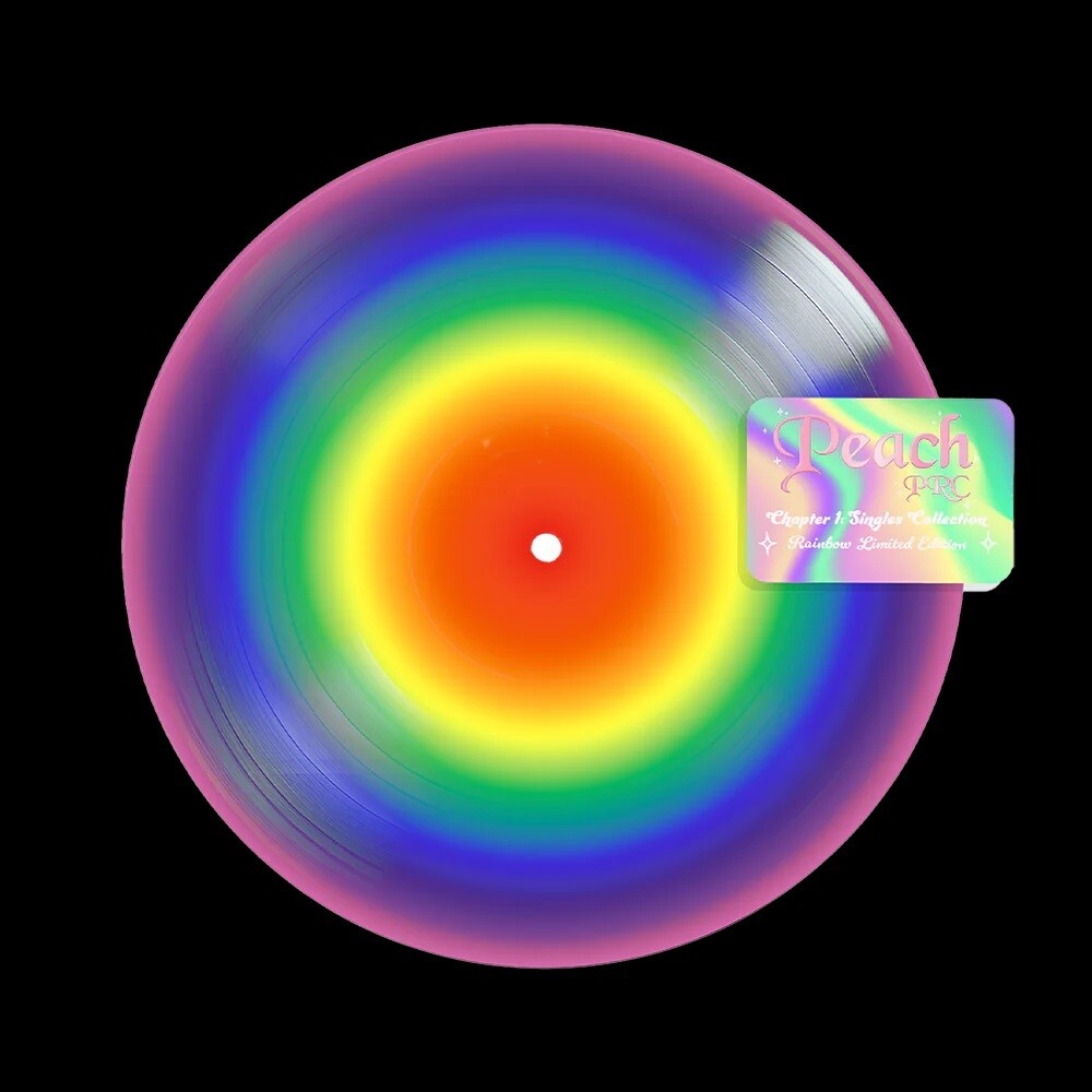 the album cover for Peach PRC - Chapter 1: Singles Collection - Rainbow Picture