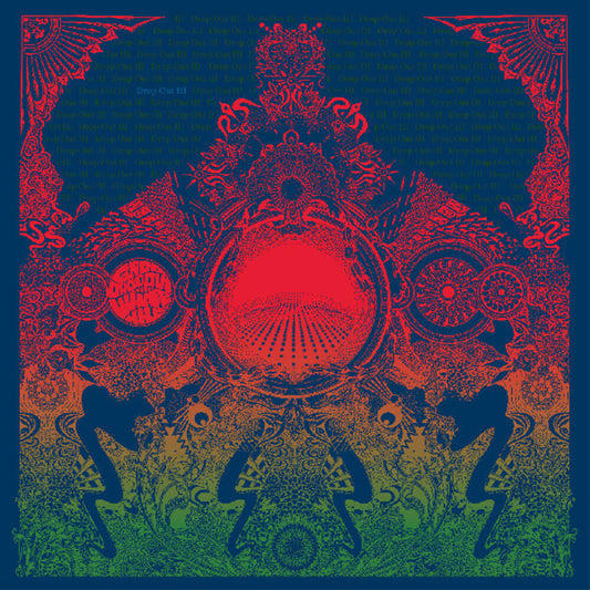 the album cover for Gnod & White Hills - Drop Out Iii [Colored Vinyl] (Org) [Indie Exclusive] [Download Included]