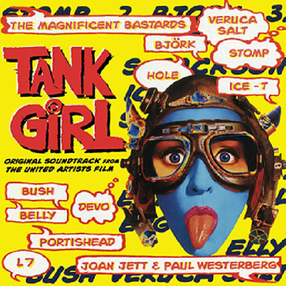 the album cover for Tank Girl / O.S.T. (Colv) (Aniv) - Tank Girl / O.S.T. [Neon Coral Vinyl]