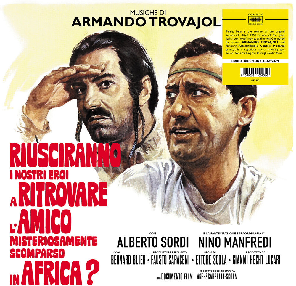 the album cover for Armando Trovajoli  (Colv) (Ylw) - Riusciranno I Nostri Ero A Ritrovare L - O.S.T.