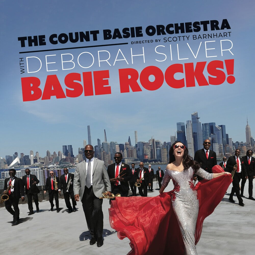 the album cover for Deborah Silver  / Count Basie Orchestra - Basie Rocks