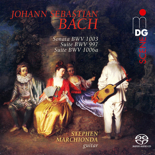 the album cover for Bach / Marchionda - Sonatas & Suites Arr. Guitar