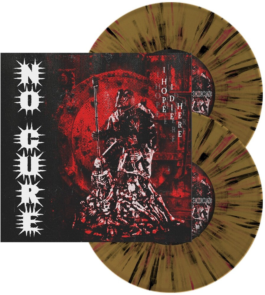 the album cover for No Cure - I Hope I Die Here - Gold Apple Black (Blk) [Colored Vinyl]
