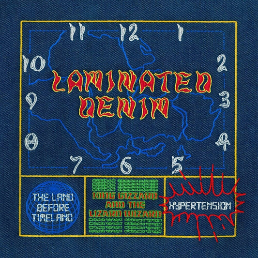 the album cover for King Gizzard & The Lizard Wizard - Laminated Denim