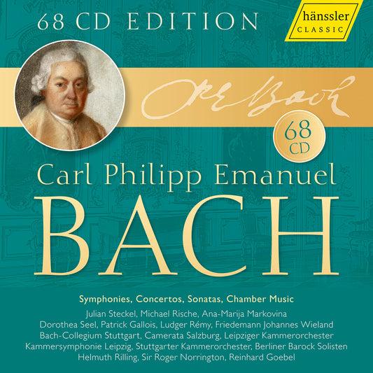 the album cover for Steckel / Rische - Carl Philipp Emanuel Bach - Edition