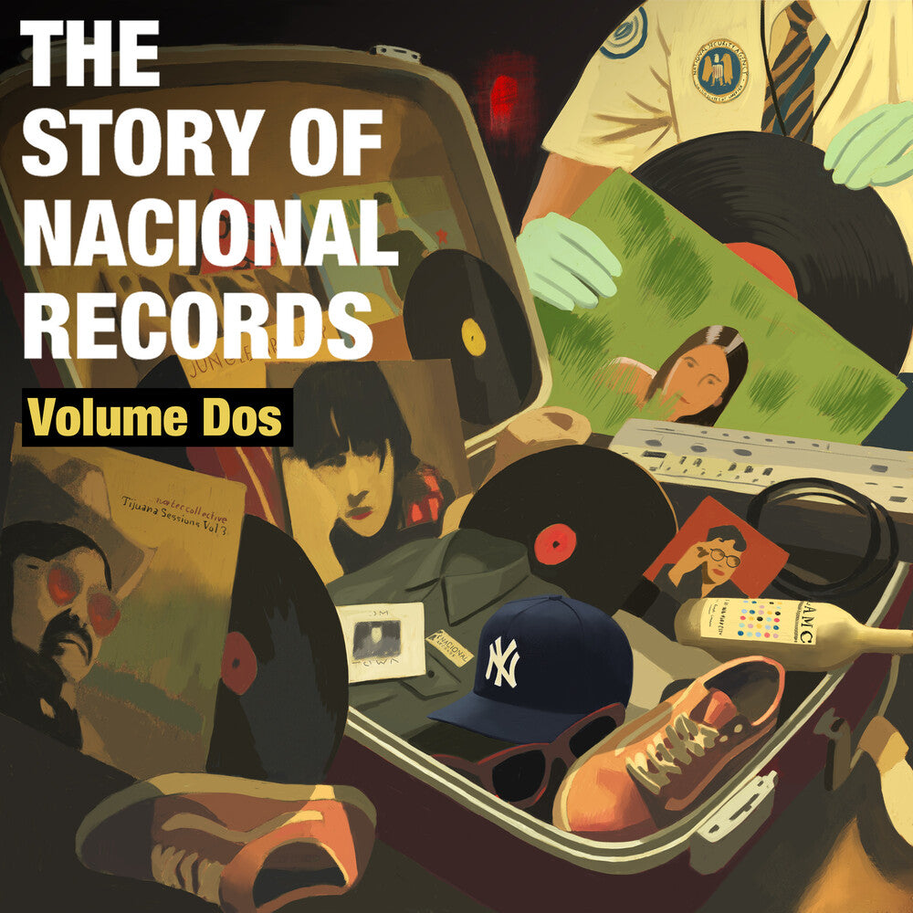 the album cover for Various Artists - The Story of Nacional Records: Volume Dos [2 LP Solid Pink & Splatter Yellow]