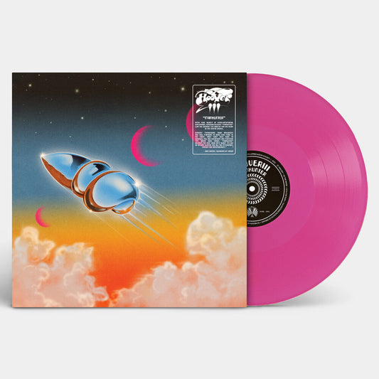 the album cover for Hooveriii - Manhunter [LP indie exclusive Neon Pink]