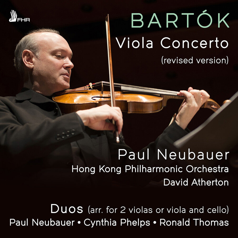 the album cover for Neubauer / Phelps - Viola Con (Revised Version): Duos (Arr. P. Bartok)