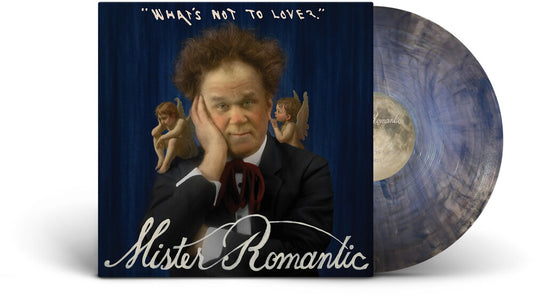 the album cover for Mister Romantic - What's Not To Love [Blue Marble Vinyl]