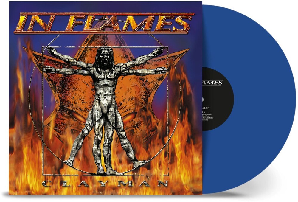 the album cover for In Flames - Clayman - Blue (Blue) [Colored Vinyl]