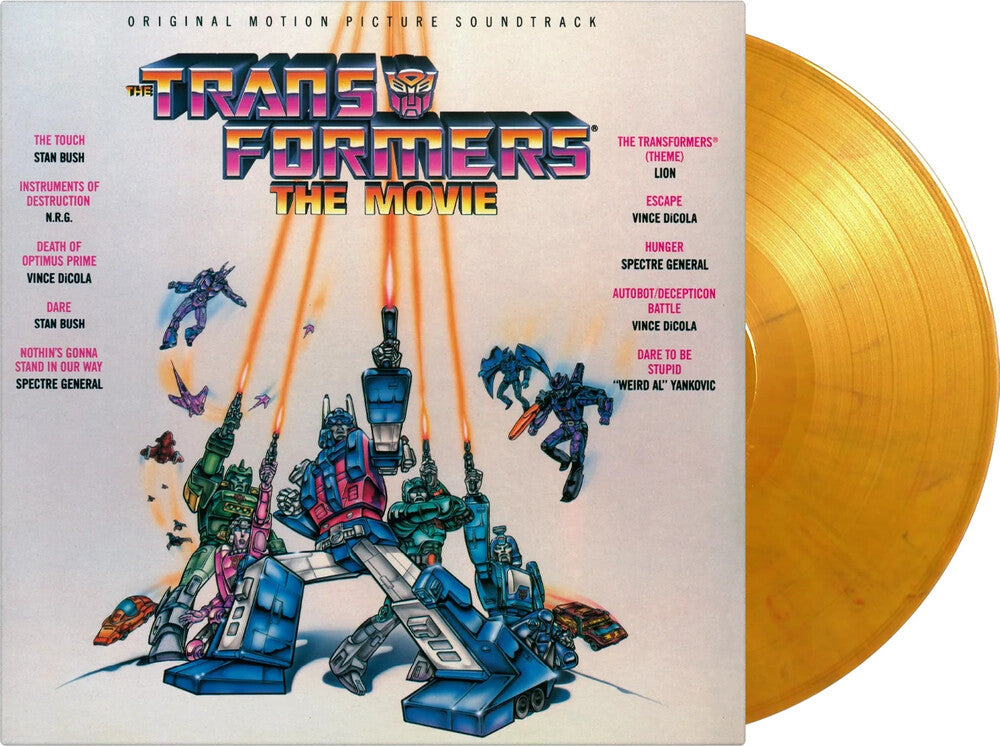 the album cover for Transformers: The Movie - O.S.T. (Colv) (Ltd) - Transformers: The Movie - O.S.T. [Colored Vinyl] [Limited Edition]