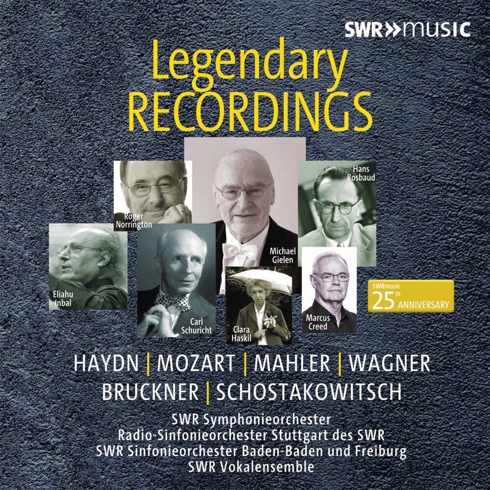 the album cover for CLARA HASKIL - Legendary Recordings - Swrmusic 25th Anniversary