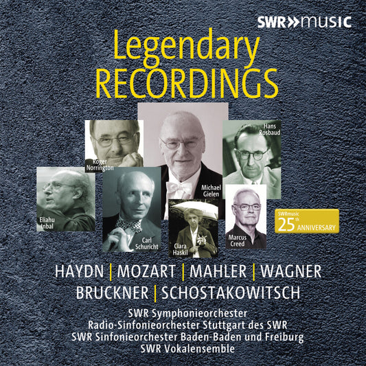 the album cover for CLARA HASKIL - Legendary Recordings - Swrmusic 25th Anniversary