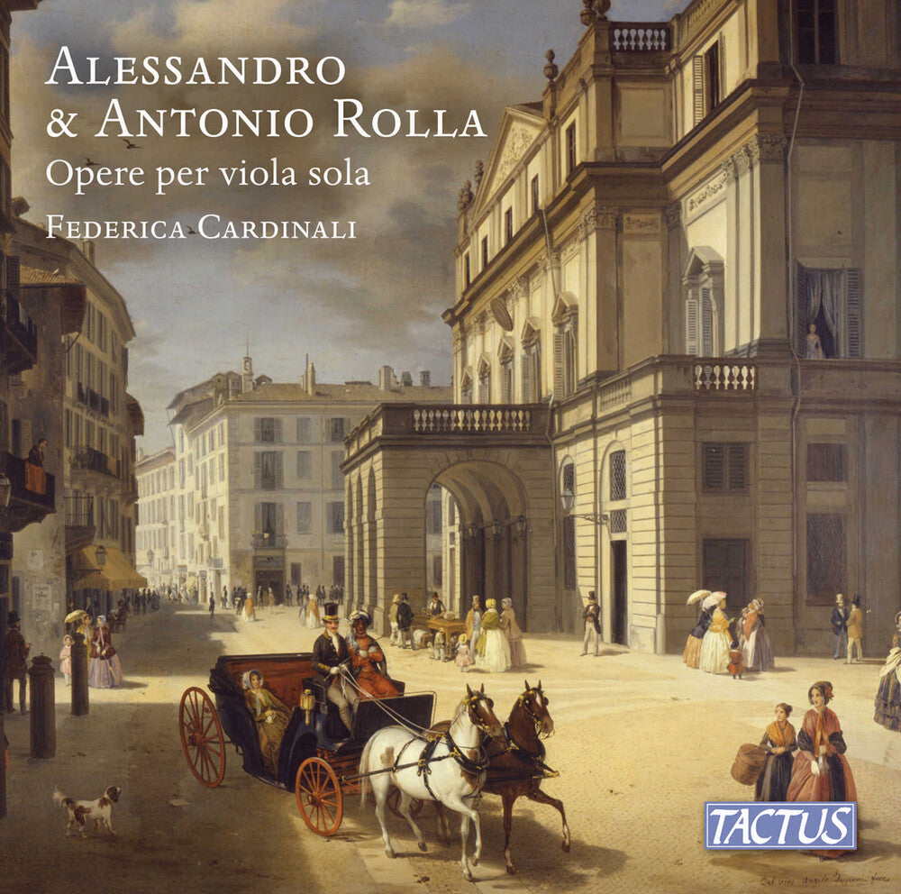 the album cover for Federica Cardinali - Alessandro & Antonio Rolla: Opere Per Viola Sola