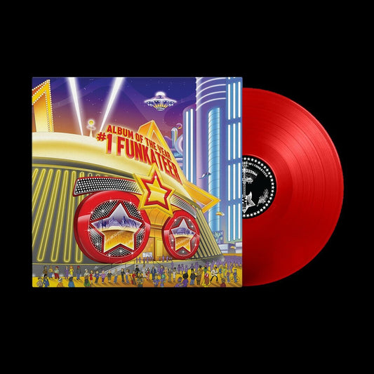 the album cover for Bootsy Collins - Album Of The Year #1 Funkateer [Indie Exclusive] [Colored Vinyl] (Red)
