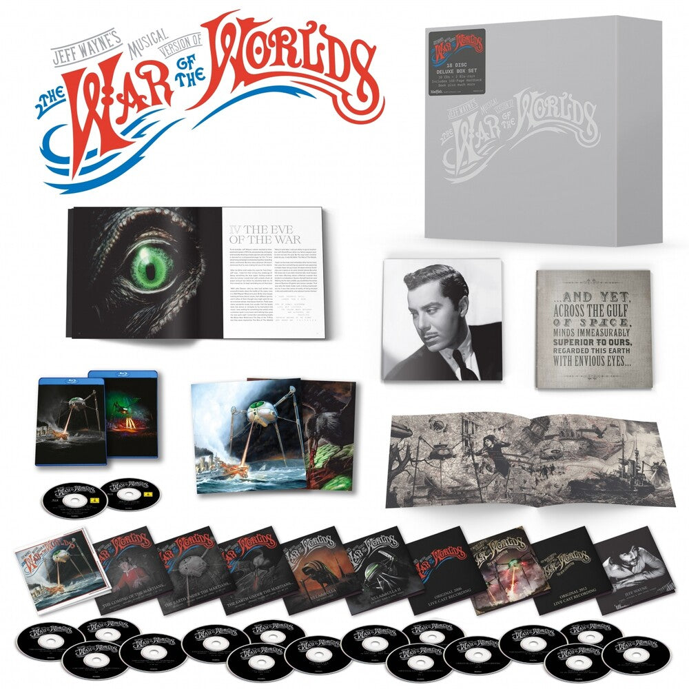 the album cover for Jeff Wayne - Musical Version Of The War Of The Worlds - Deluxe