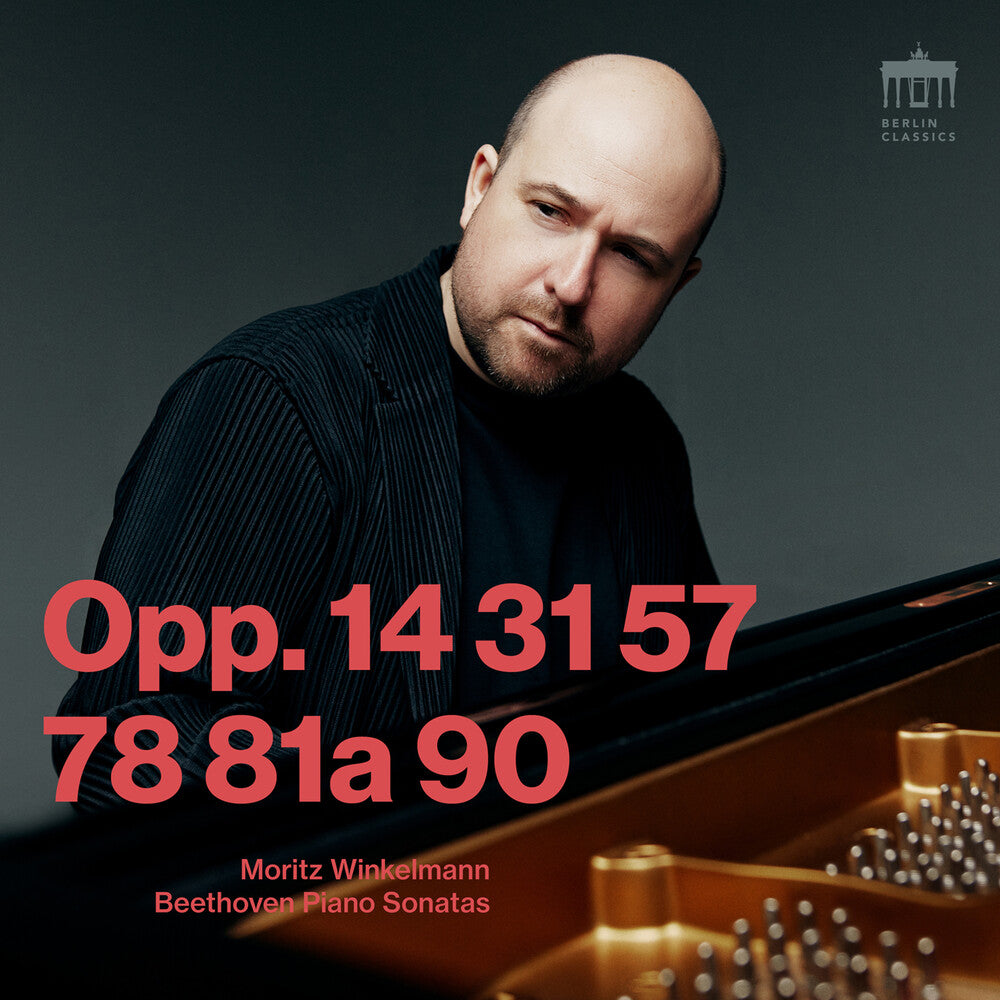 the album cover for Moritz Winkelmann - Beethoven: Pno Sons Opp. 14 31 57 78 81a & 90