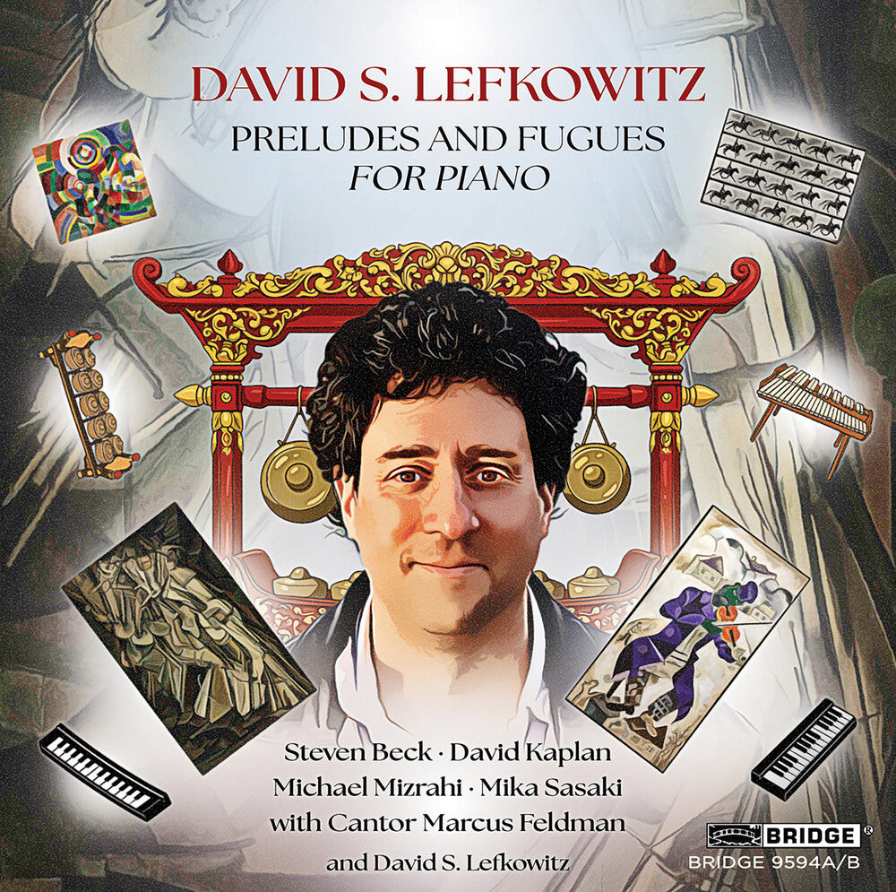 the album cover for Michael Mizrahi - Lefkowitz: Preludes & Fugues