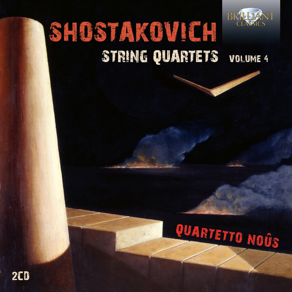 the album cover for Quartetto Noûs - Shostakovich: Str Qrts Vol. 4