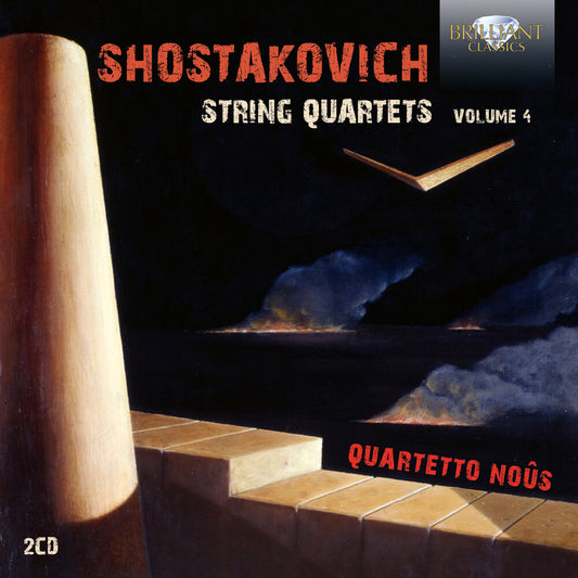 the album cover for Quartetto Noûs - Shostakovich: Str Qrts Vol. 4