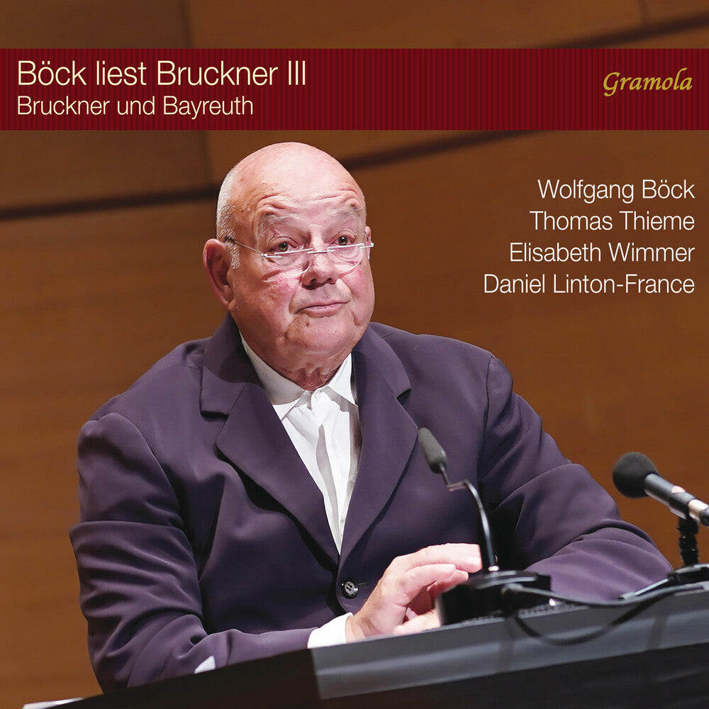 the album cover for Wolfgang Bock - Bock Liest Bruckner Iil