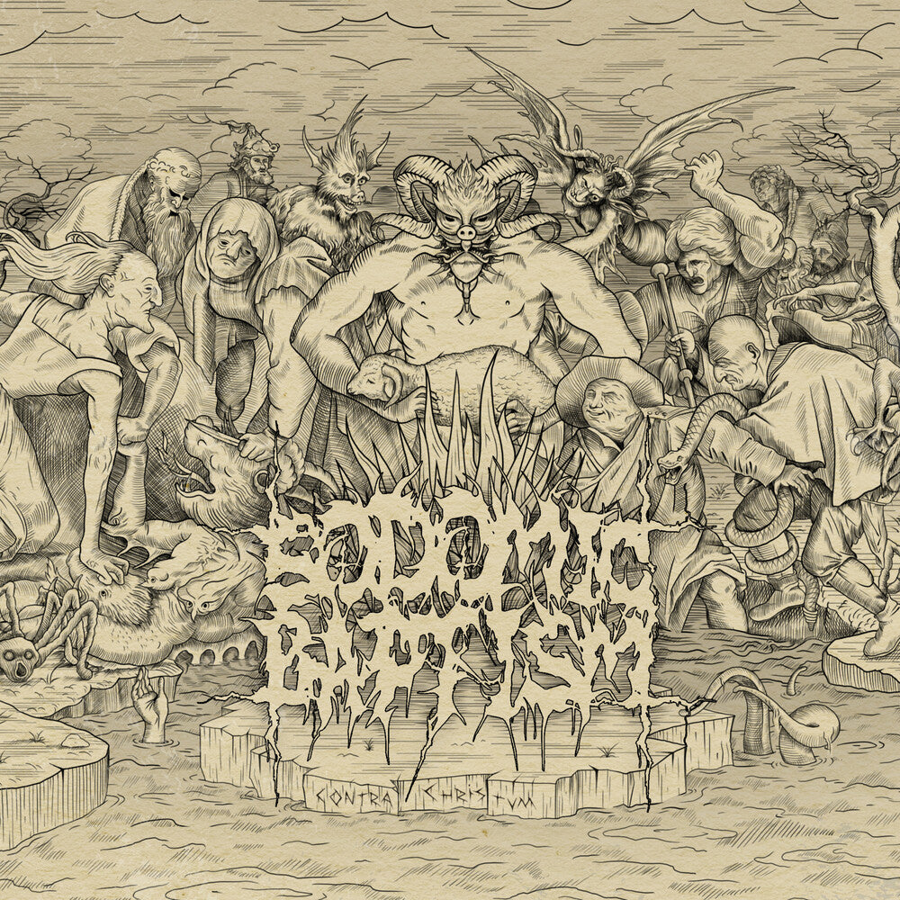 the album cover for Sodomic Baptism - Contra Christum