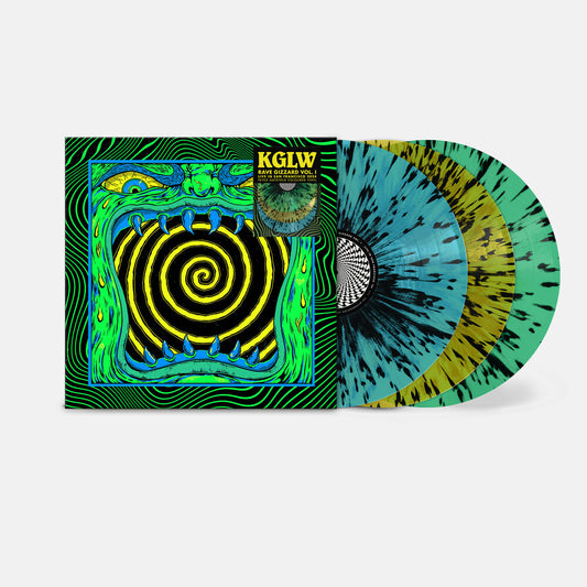 the album cover for King Gizzard & The Lizard Wizard - RAVE GIZZARD - LIVE IN SAN FRANCISCO '24