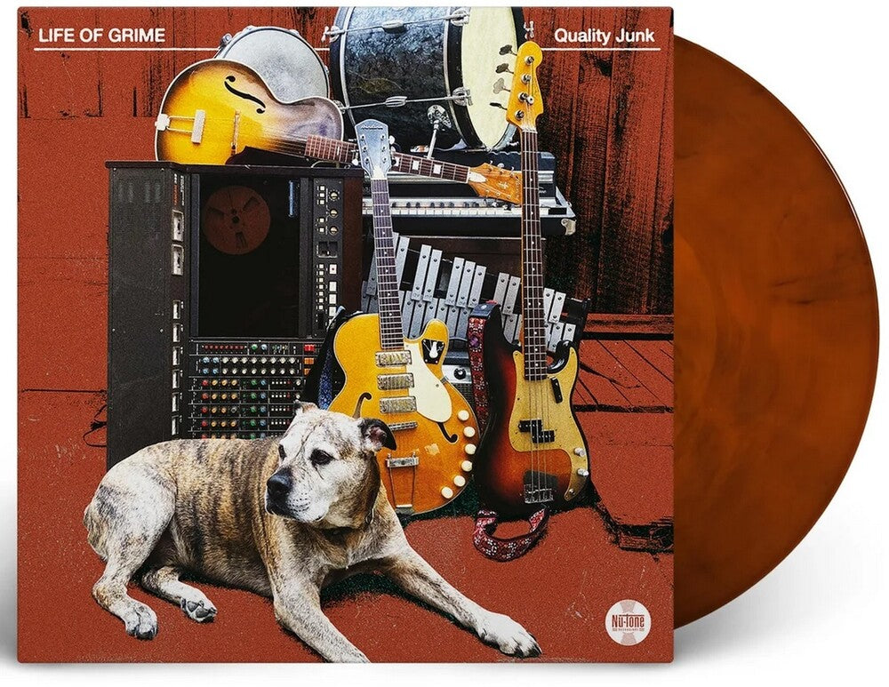 the album cover for Life Of Grime - Quality Junk [Indie Exclusive Translucent Black Coffee LP]