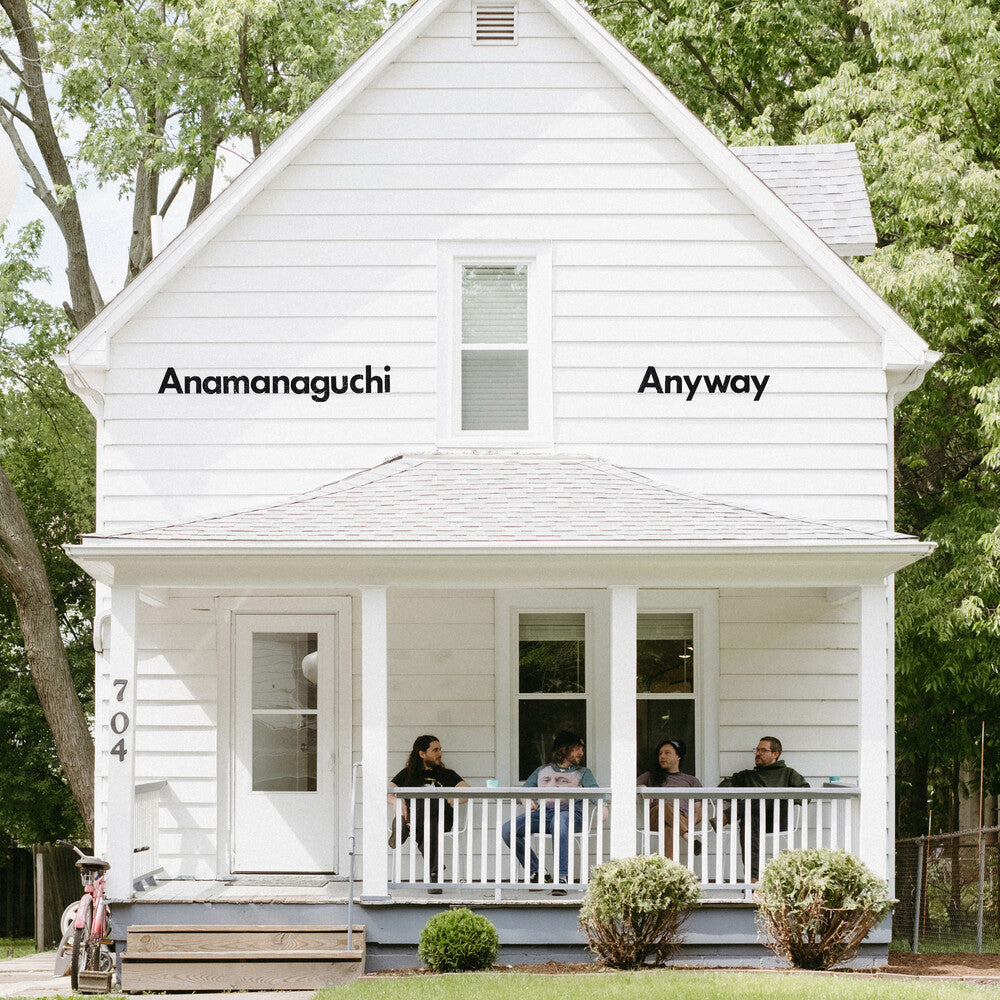 the album cover for Anamanaguchi - Anyway [Colored Red & Black Vinyl] [Download Included]