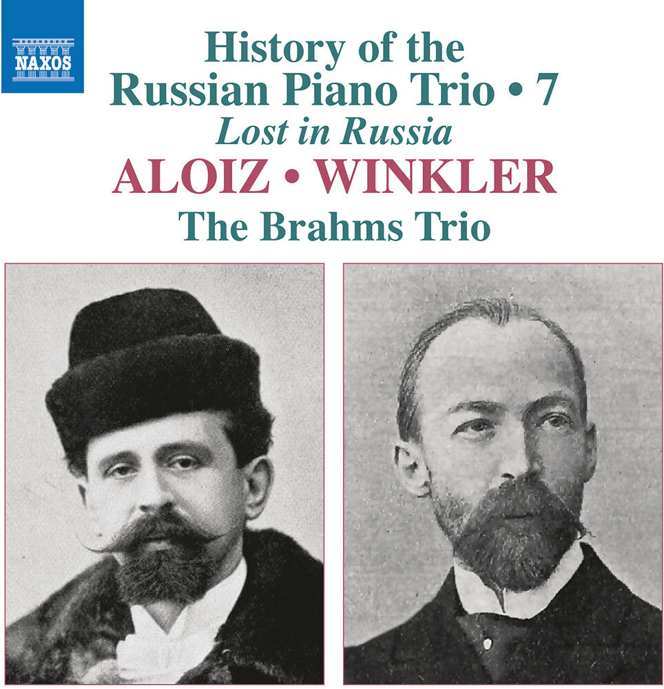 the album cover for Brahms Trio - History Of The Russian Pno Trio Vol. 7 - Aloiz &