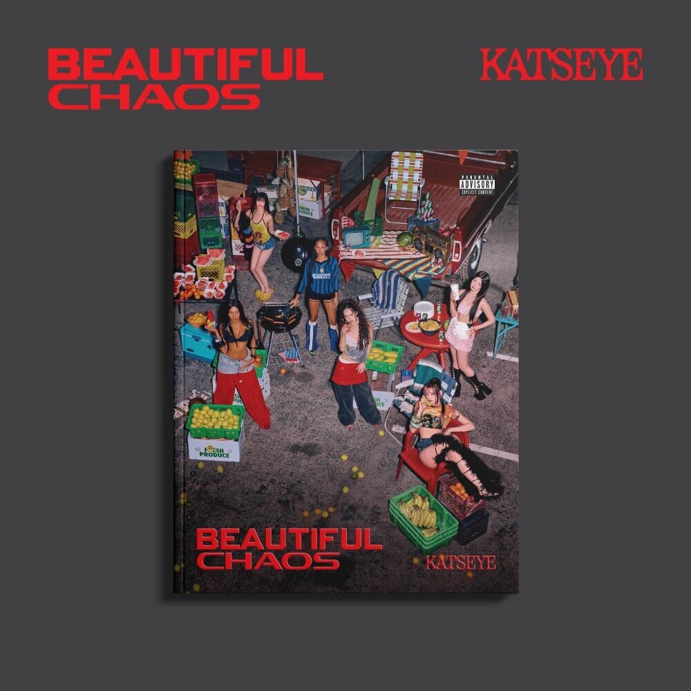 the album cover for KATSEYE - BEAUTIFUL CHAOS [Beautiful Version]