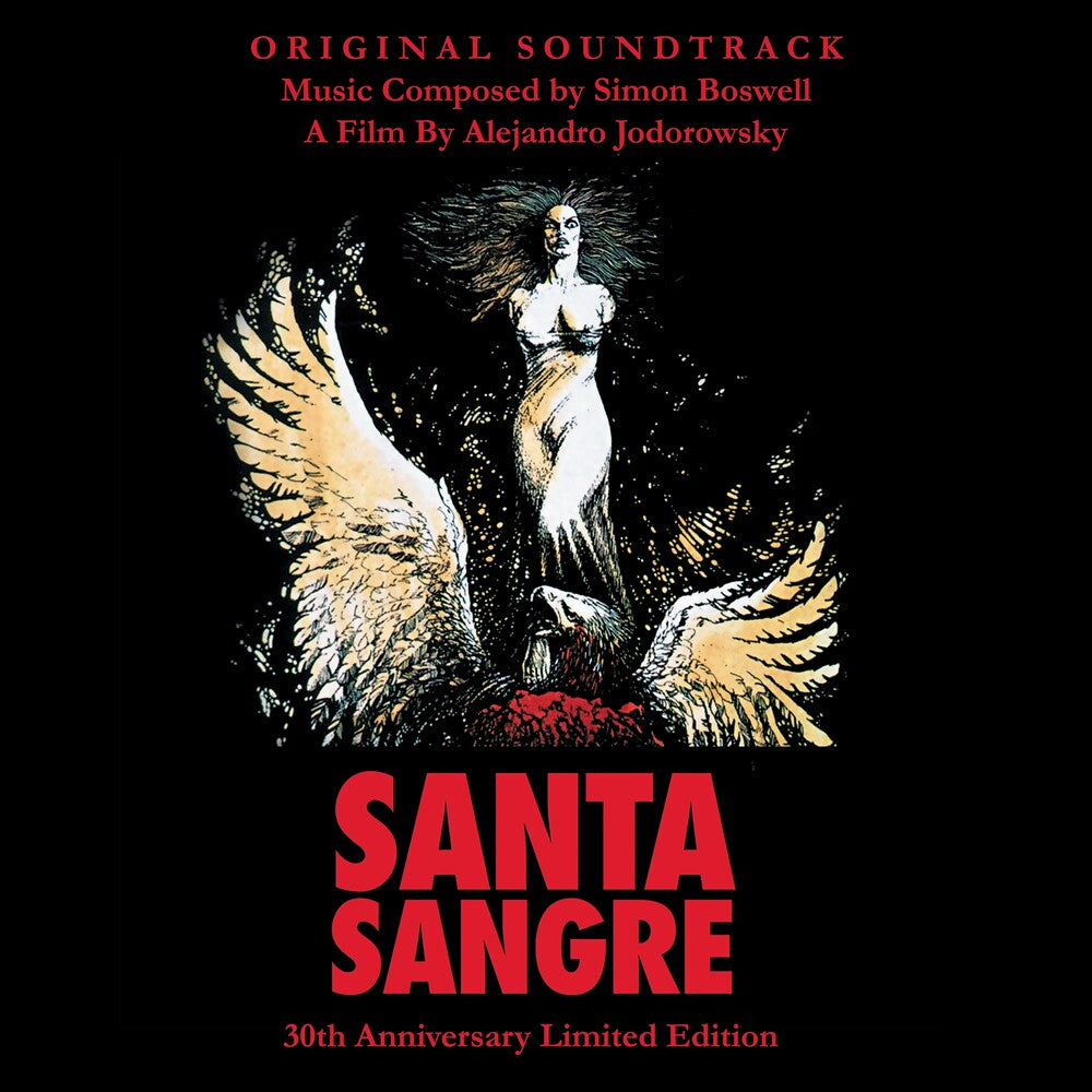 the album cover for Simon Boswel - Santa Sangre - O.S.T.