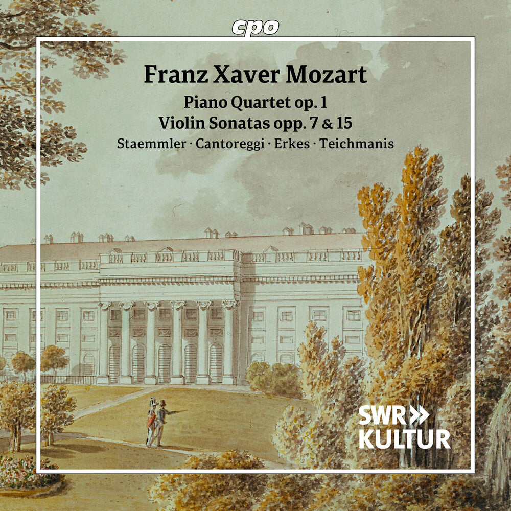 the album cover for Staemmler / Cantoreggi - Pno Quartet Op. 1 Violin Sons Opp. 7 & 15