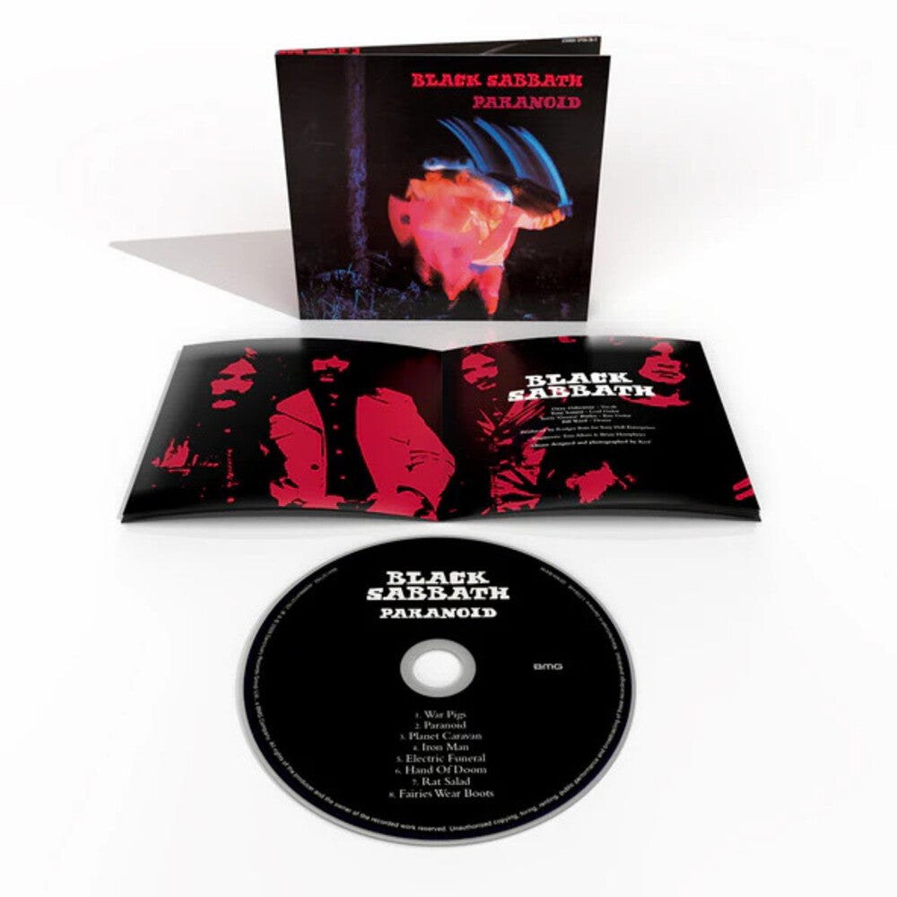 the album cover for Black Sabbath - Paranoid [Remastered] [Digipak] (Uk)