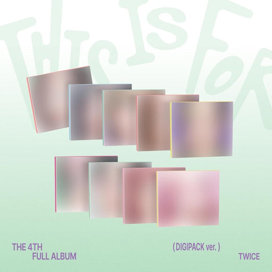 the album cover for TWICE - This Is For [Digipack Ver.] (Post) (Stic) (Phob)
