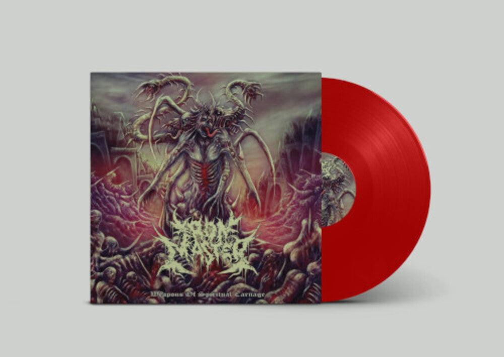 the album cover for Ironmaster - Weapons Of Spiritual Carnage - Red [Colored Vinyl] (Red)