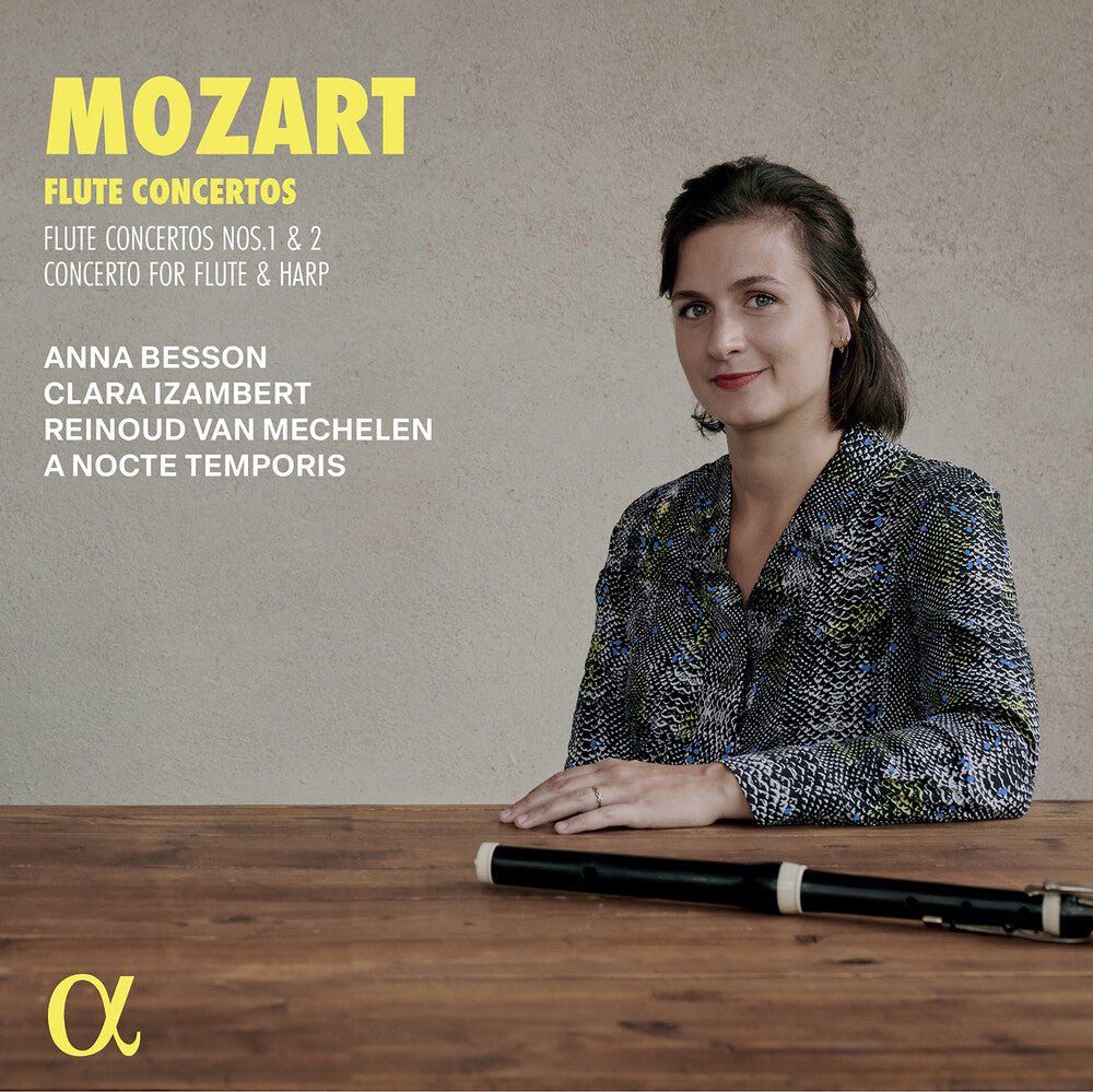 the album cover for Anna Besson - Mozart: Flute Cons