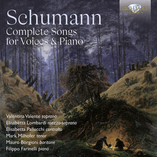 the album cover for Valentina Valente - Schumann: Complete Songs For Various Voices & Pno
