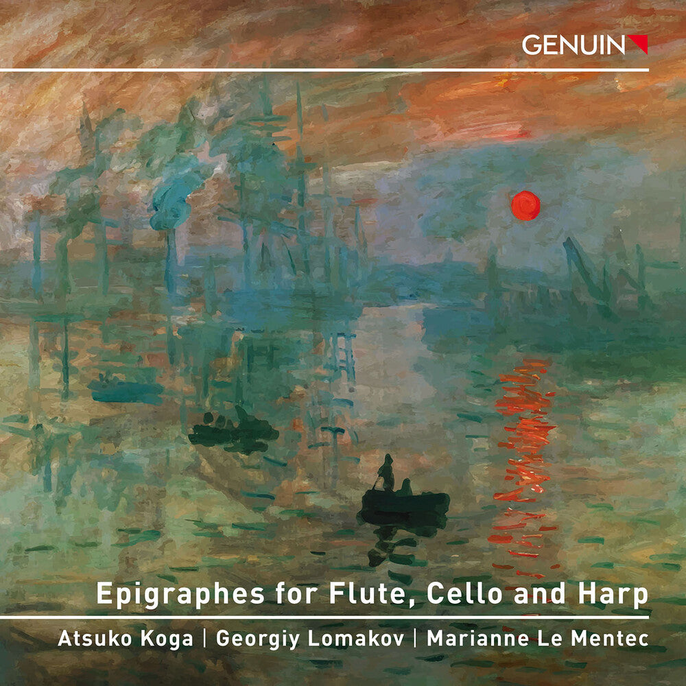 the album cover for Atsuko Koga - Epigraphes For Flute Vc & Harp
