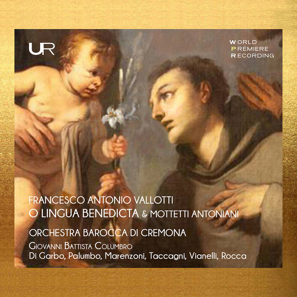 the album cover for Govanni Columbro  Battista - Vallotti: O Lingua Benedicta & Mottetti Antoniani