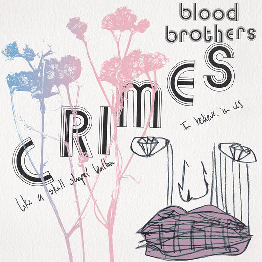 the album cover for Blood Brothers - Crimes [Bone White LP ]