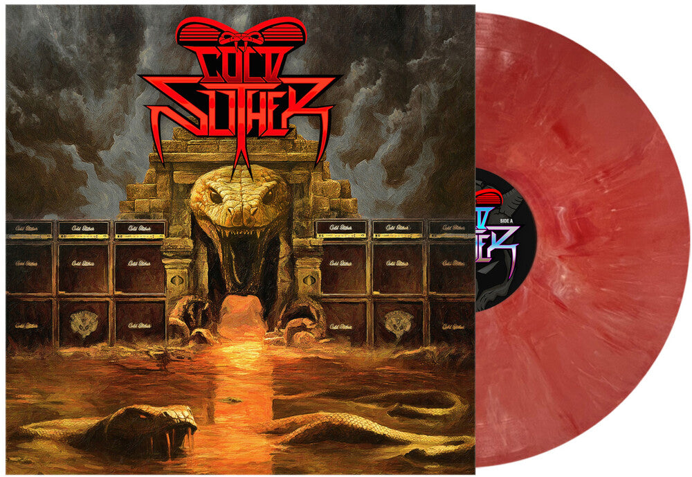 the album cover for COLD SLITHER	 - COLD SLITHER [Dreadnok Attack Orange - Gray Marble LP]