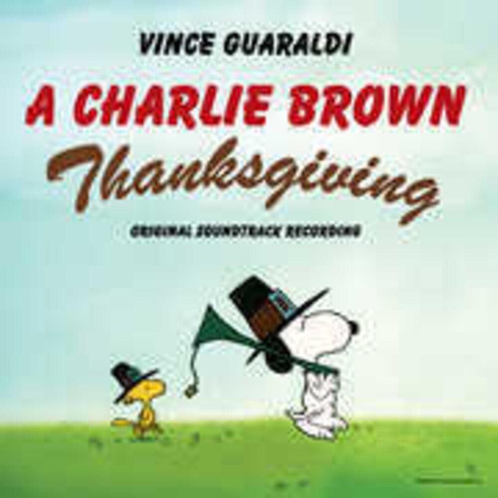 the album cover for Vince Guaraldi - A Charlie Brown Thanksgiving -  [Indie Exclusive 1LPxYellow Jelly Bean]