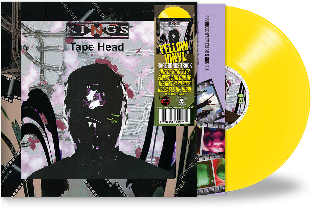 the album cover for King's X - Tape Head - Yellow [Colored Vinyl] [Limited Edition] (Ylw) [Remastered]