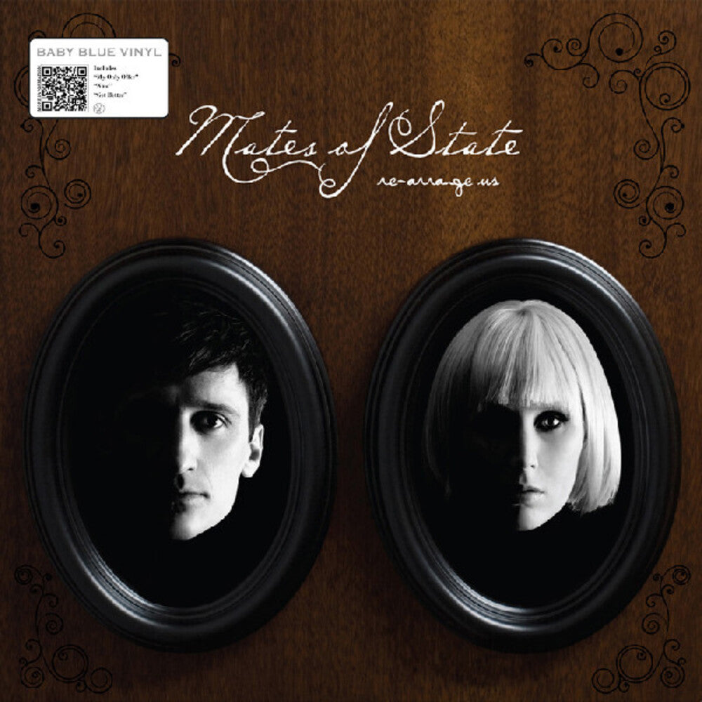 the album cover for Mates Of State - Re-Arrange Us (Blue) [Colored Vinyl]