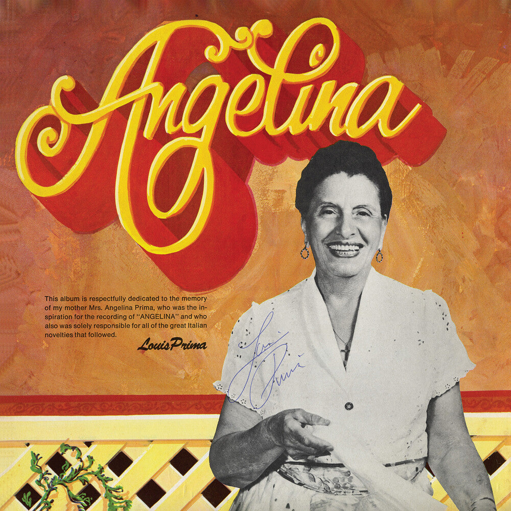 the album cover for Louis Prima - Angelina [Reissue]